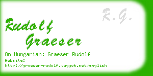rudolf graeser business card